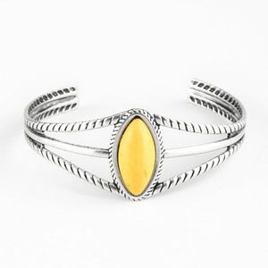📌yellow Aztec silver bracelet---